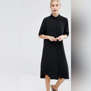 Monki Classic Black Shirt Dress
